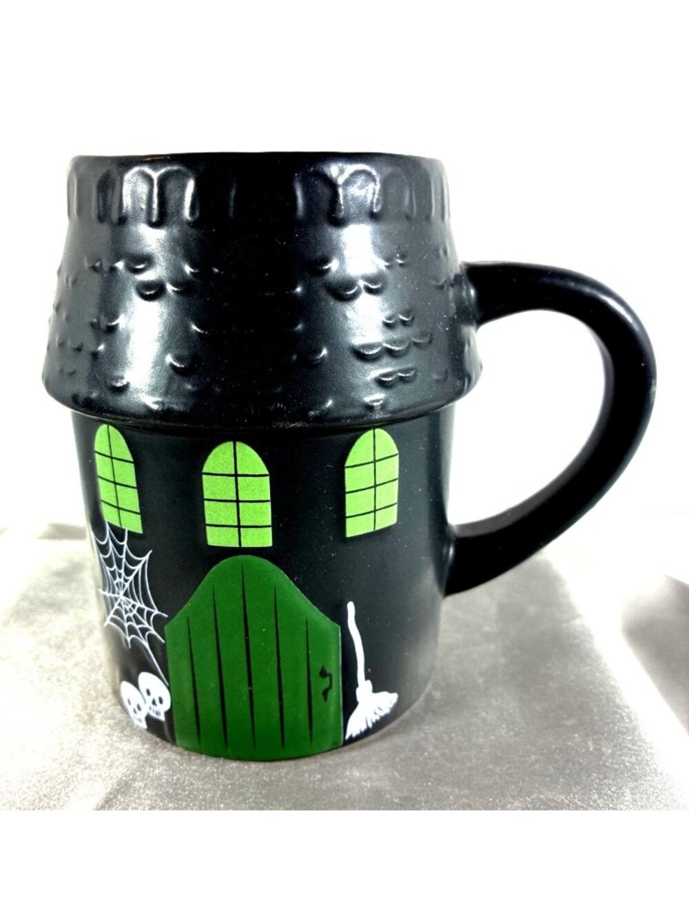 Hyde & EEK! Frankenstein Haunted House 14 Oz Earthenware Halloween Mug Eyes 2025
